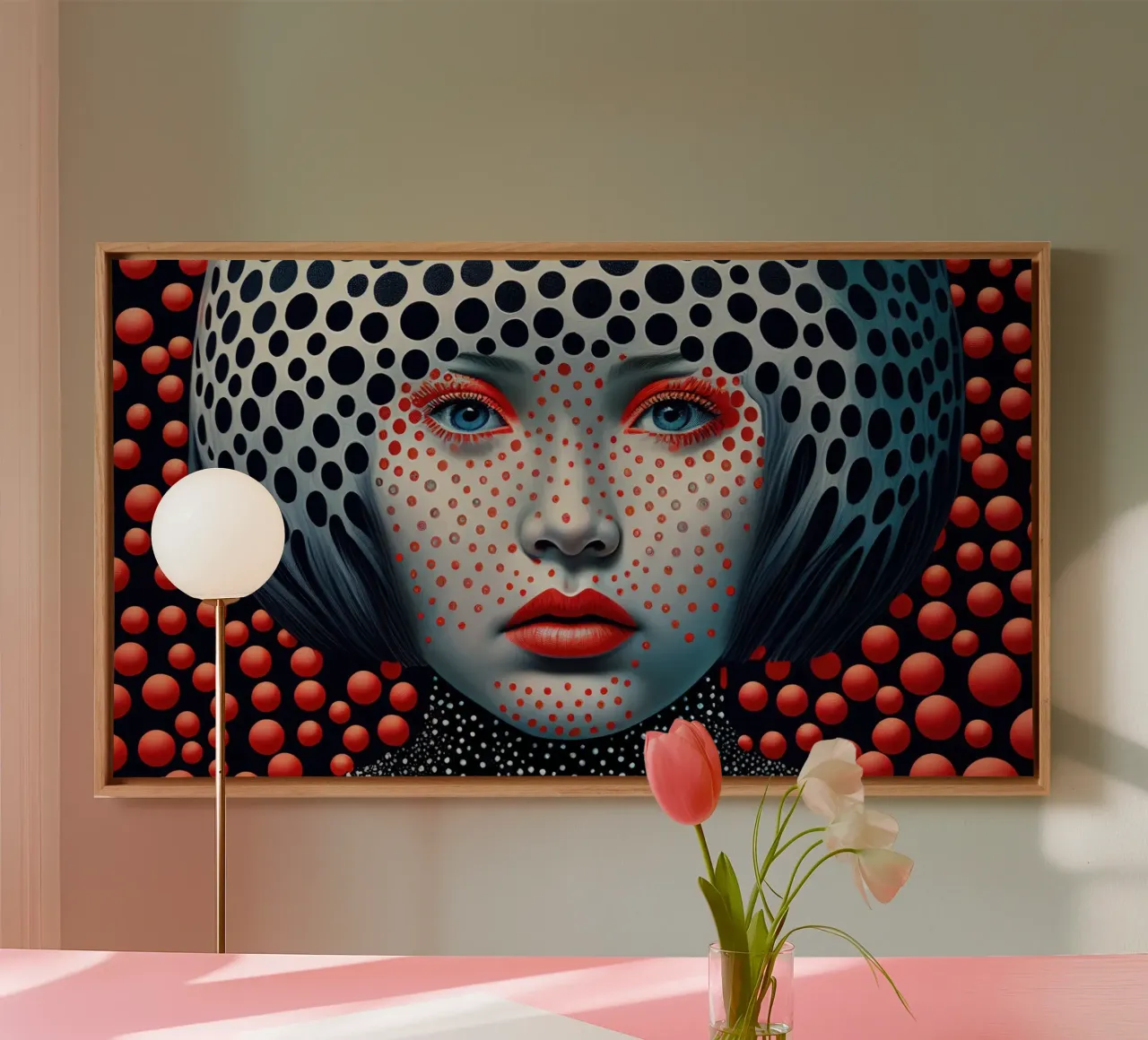 Muurkunst van Imagine canvas met Baklijst van Imagine