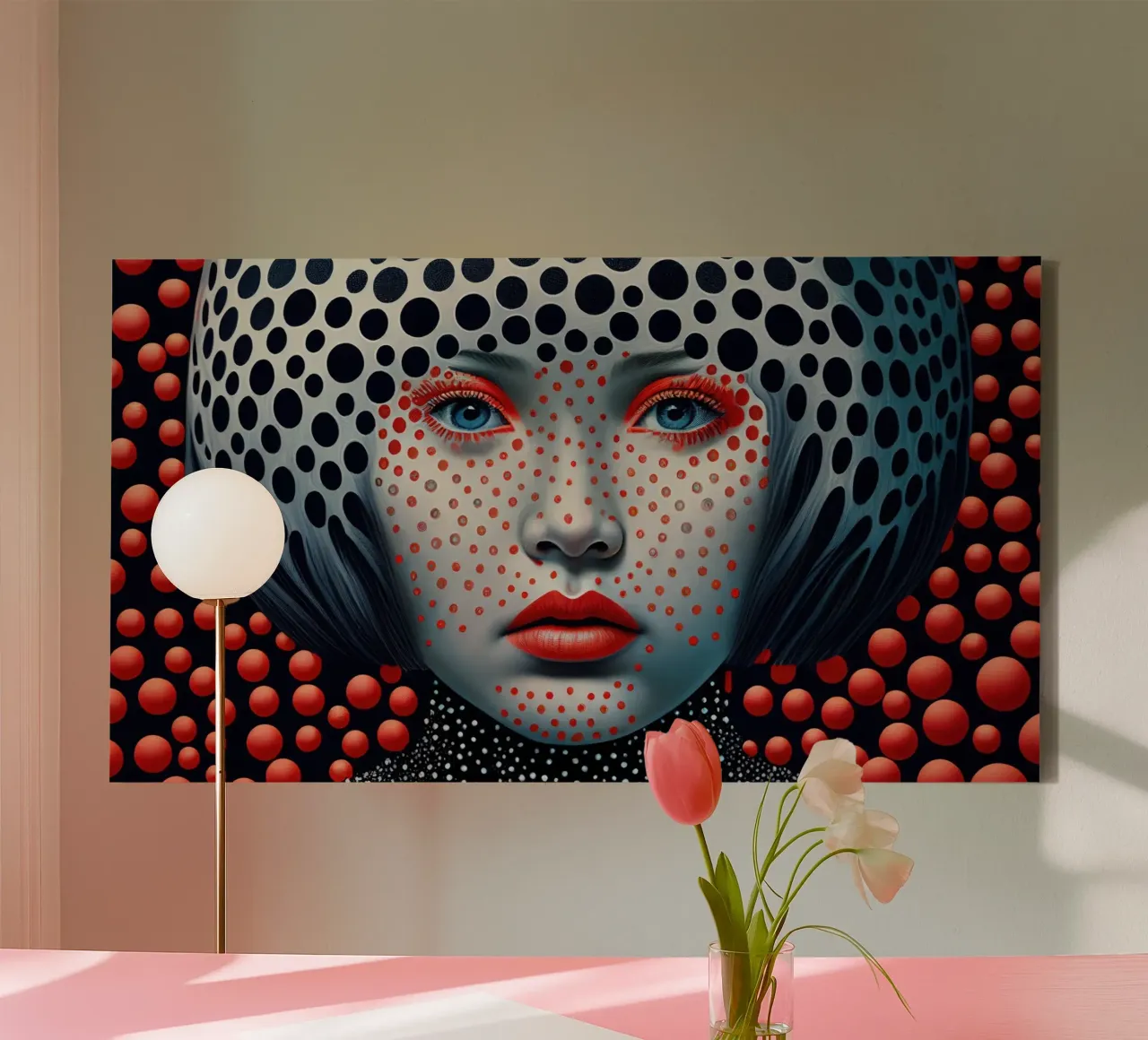 Muurkunst van Imagine canvas met Baklijst van Imagine