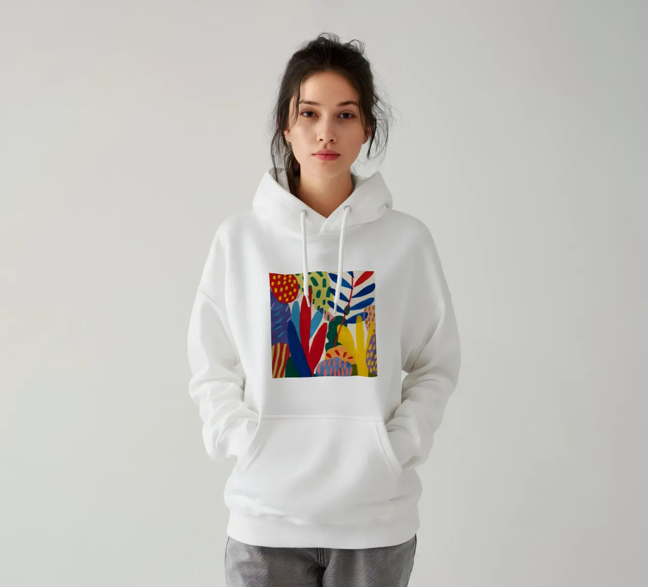 Cascata di colori verticale felpa con cappuccio da Dawn Light