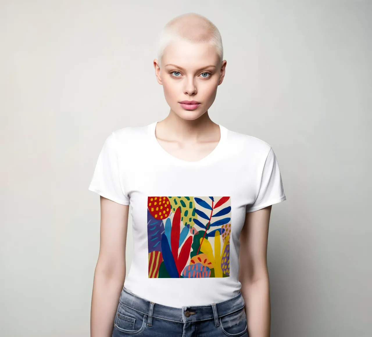 Vertikale Farbkaskade Frauen T-Shirt von Dawn Light