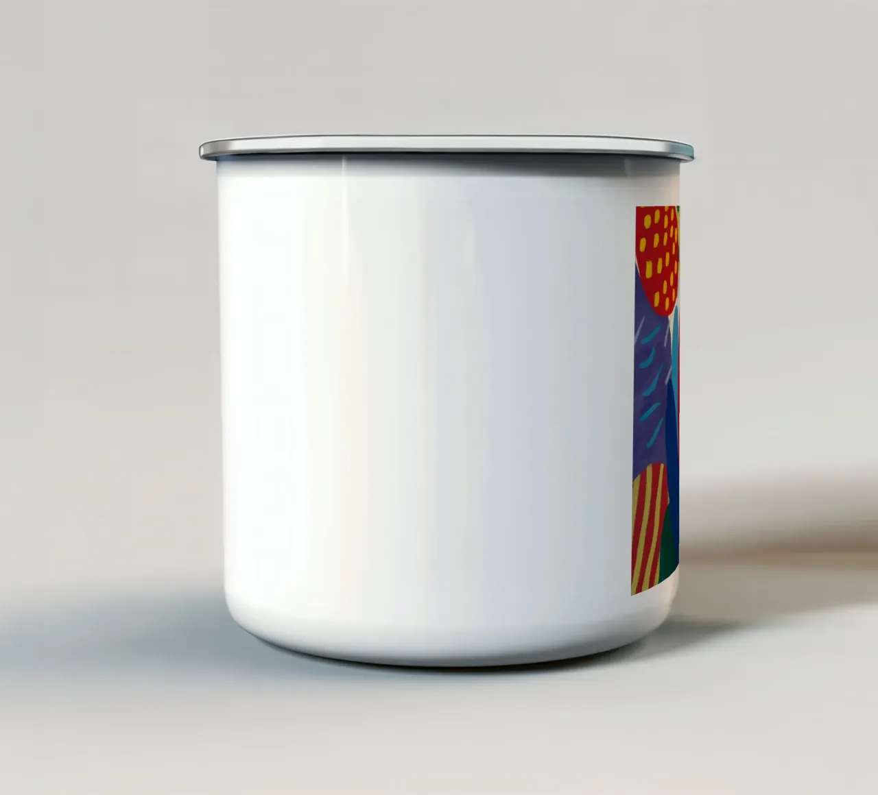 Cascade de couleurs verticale mug en émail de Dawn Light