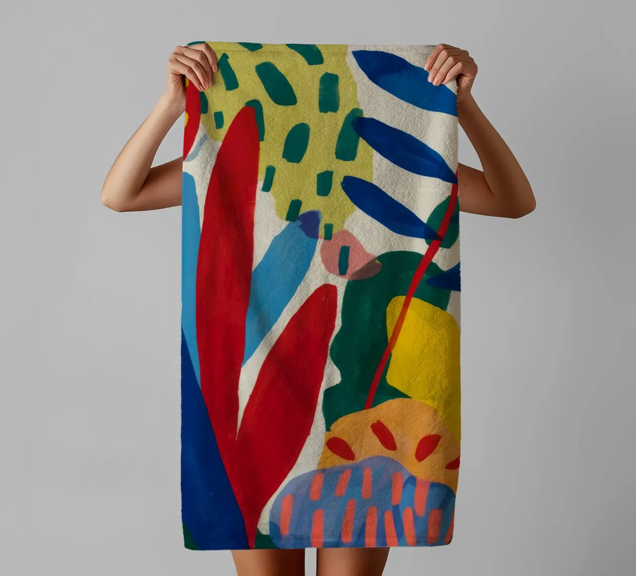 Vertical Color Cascade towel by Dawn Light