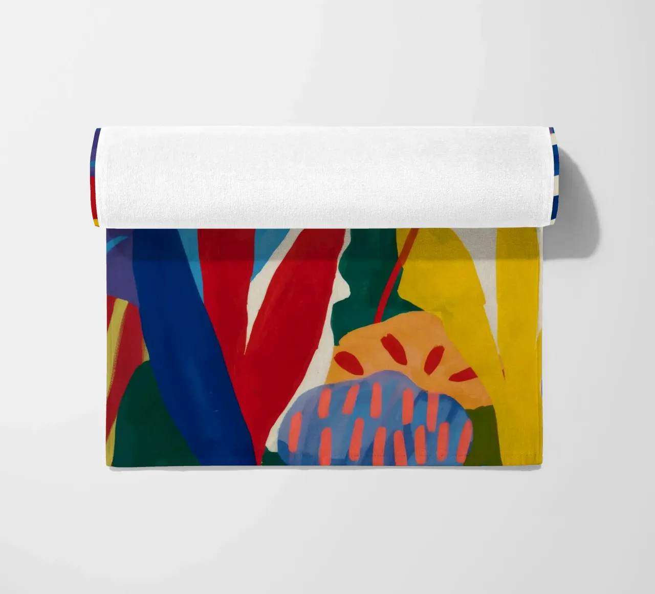 Vertical Color Cascade beach towel by Dawn Light