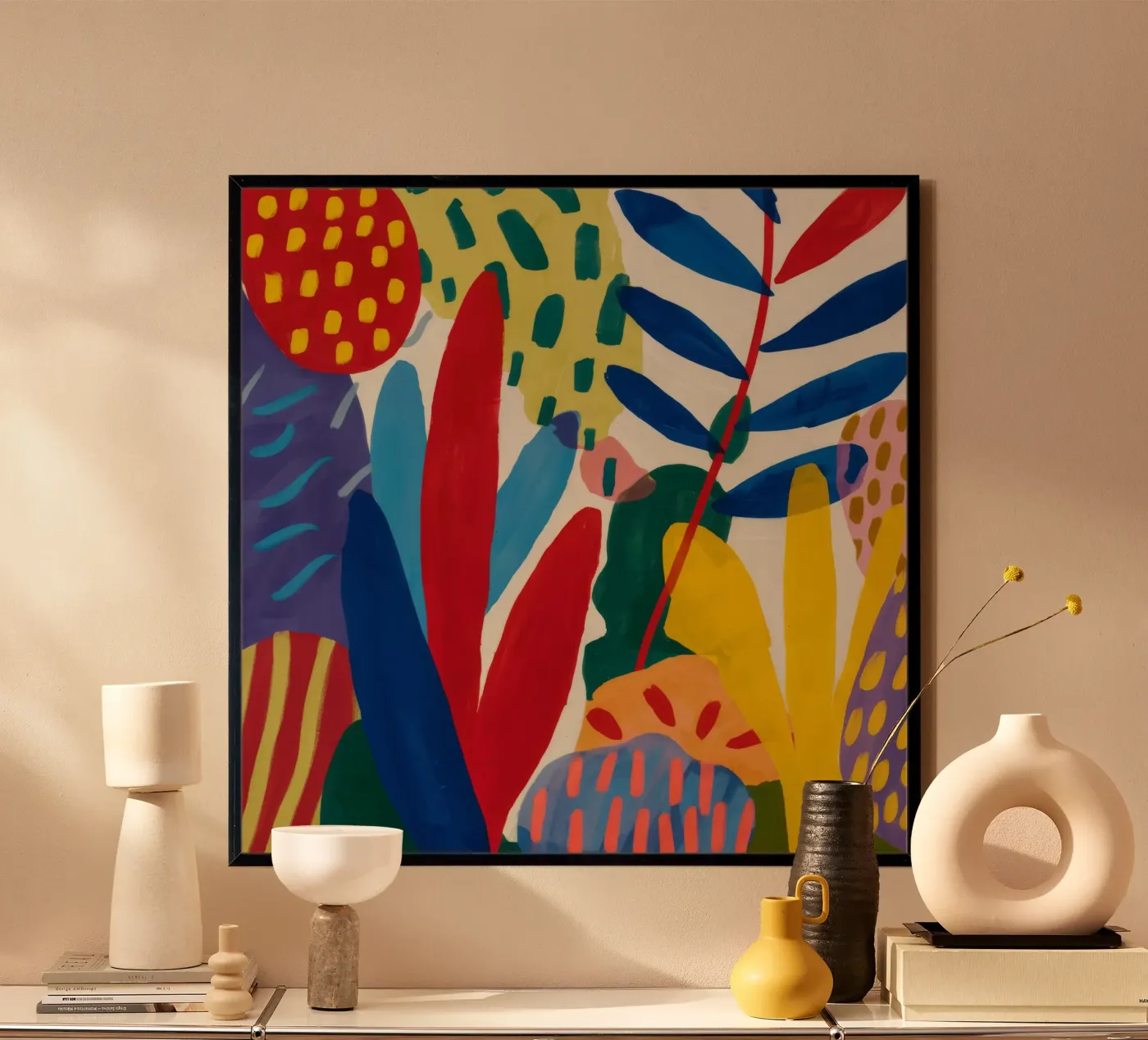 Verticale kleurencascade poster van Dawn Light