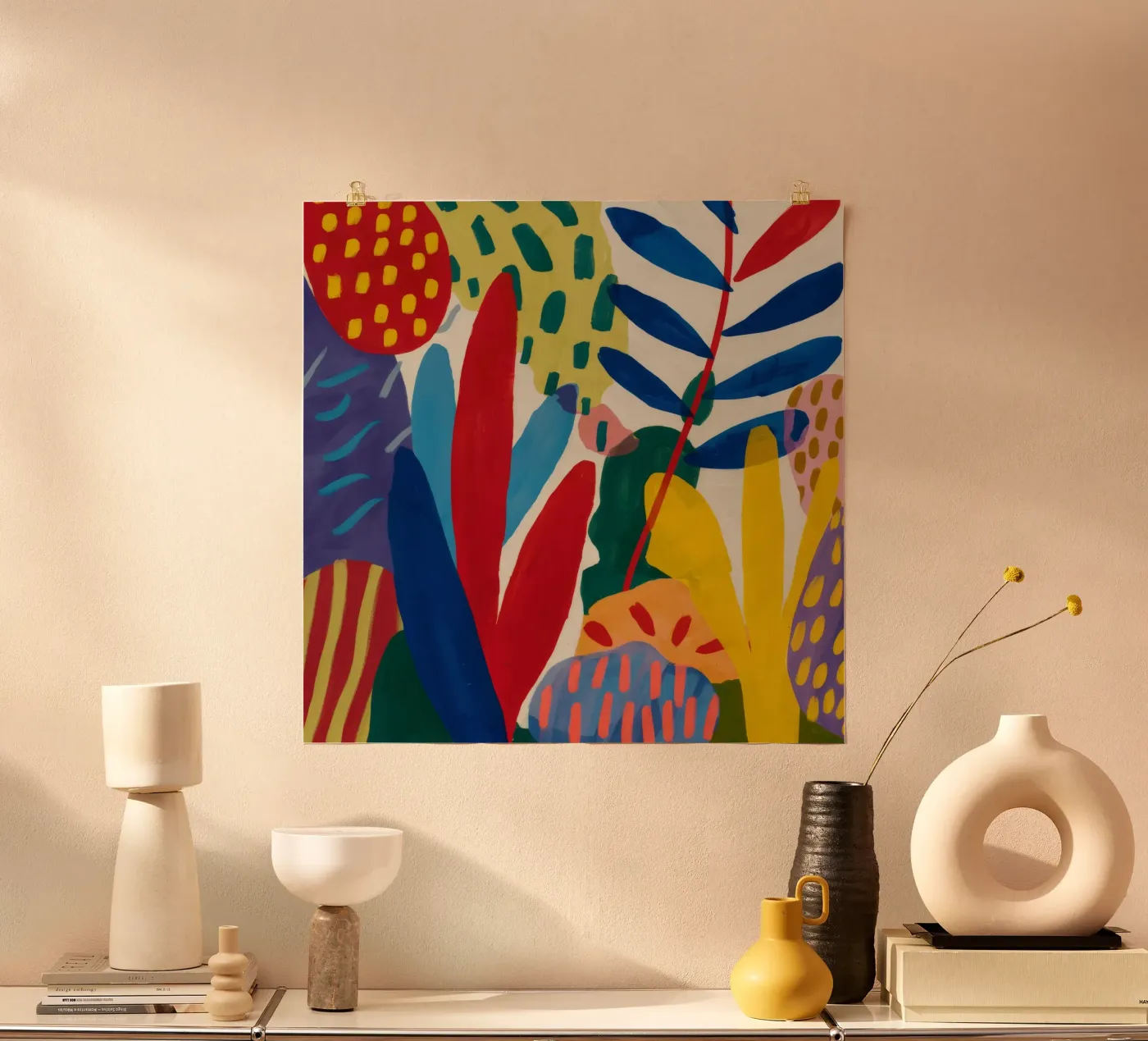 Verticale kleurencascade poster van Dawn Light