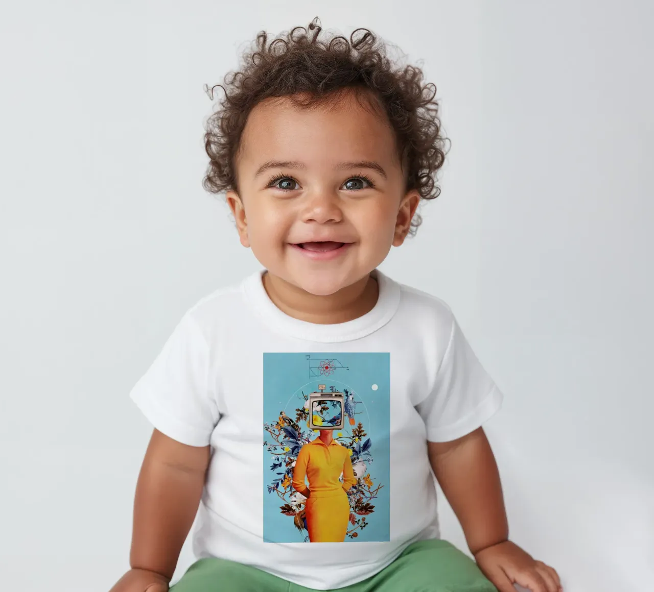Don't Feed The Monitors With Your Dreams camiseta de bebé de Frank Moth