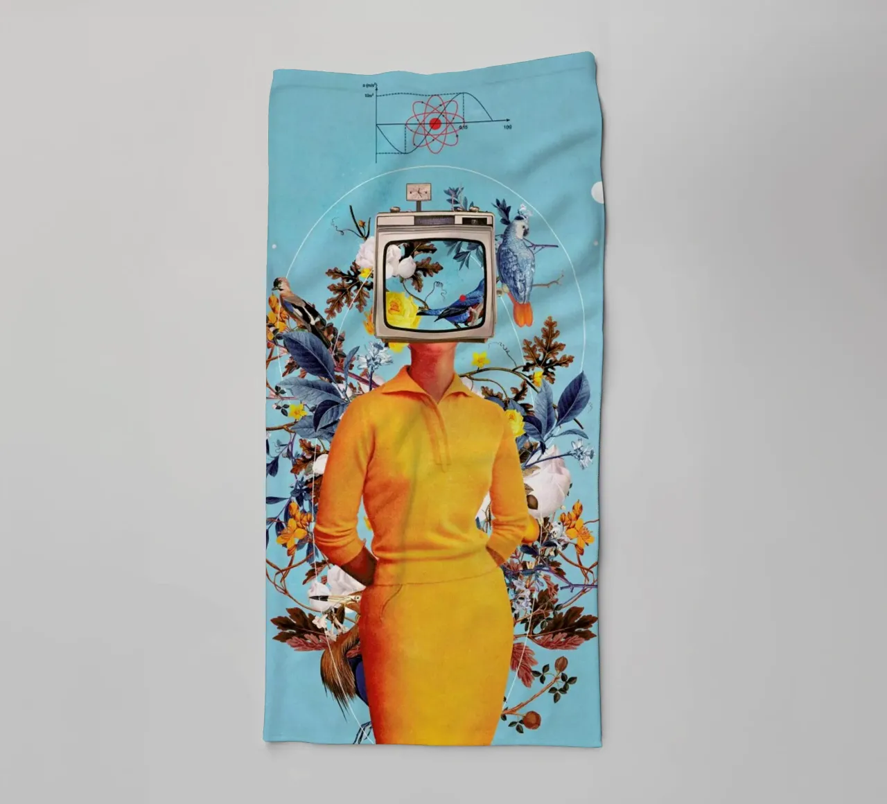 Don't Feed The Monitors With Your Dreams asciugamano da bagno da Frank Moth