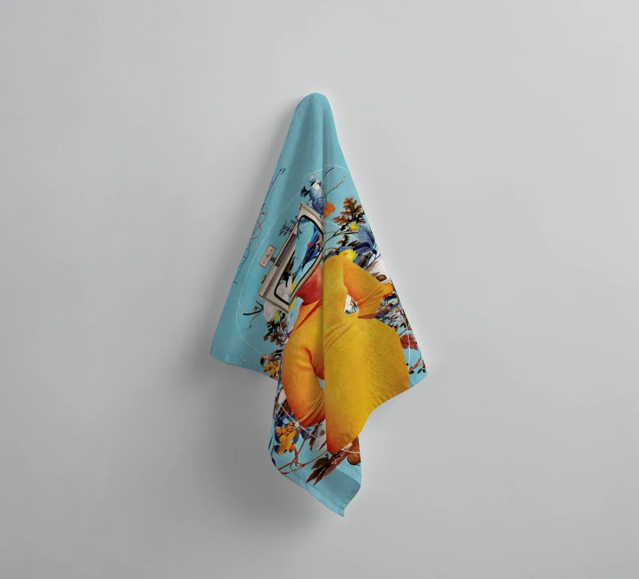 Don't Feed The Monitors With Your Dreams towel by Frank Moth