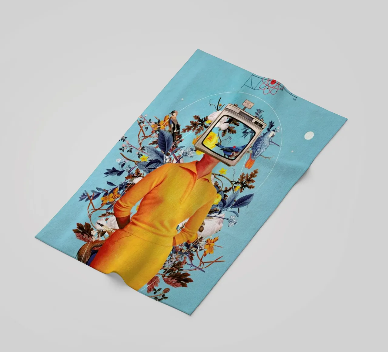 Don't Feed The Monitors With Your Dreams strandhanddoek van Frank Moth