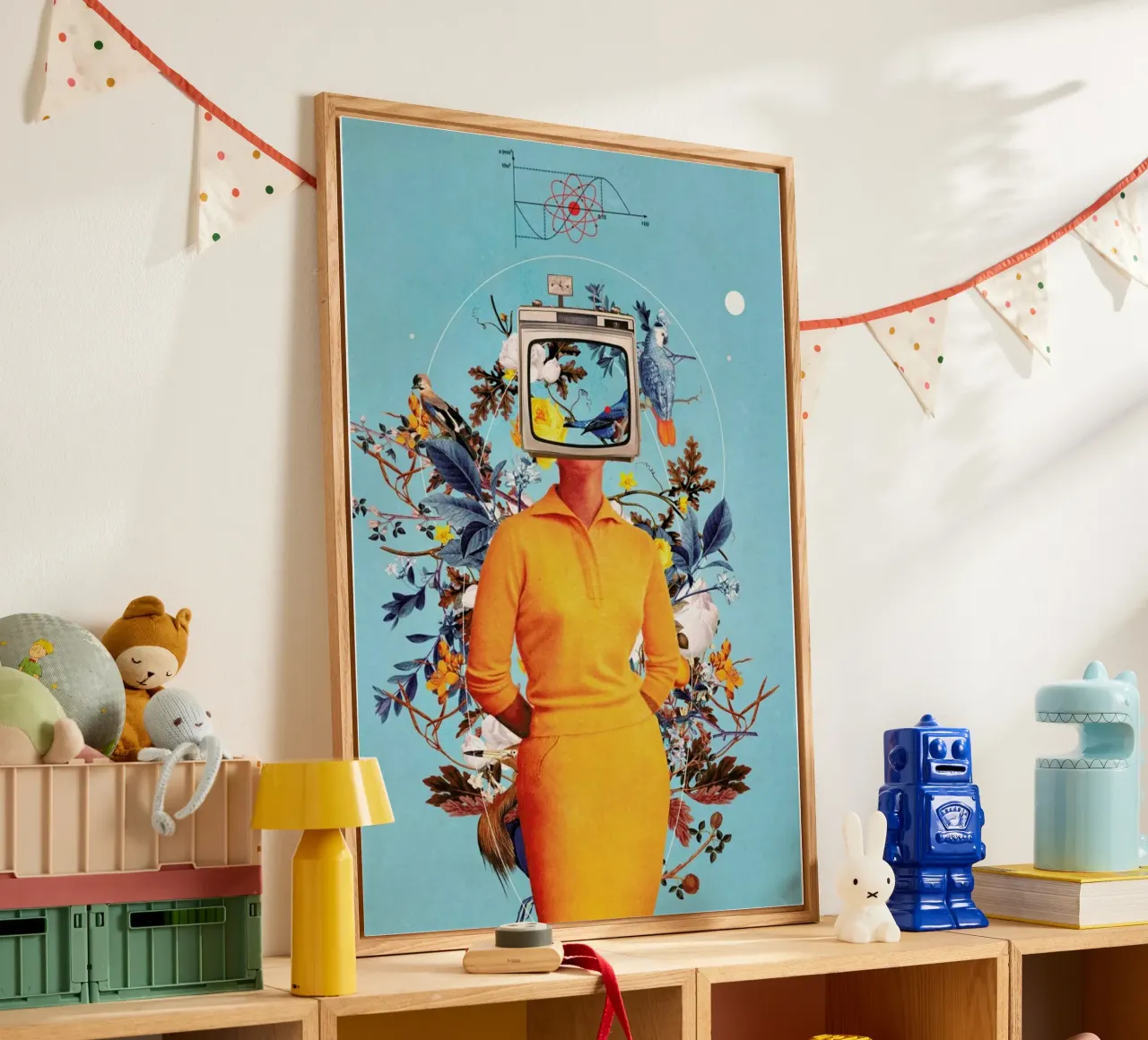 Don't Feed The Monitors With Your Dreams acryl van Frank Moth