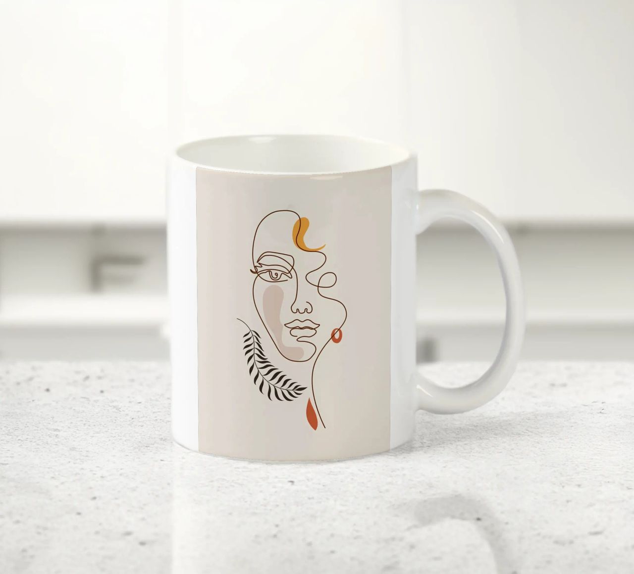 Fiorisce in linea". tazza in ceramica da kurumacity