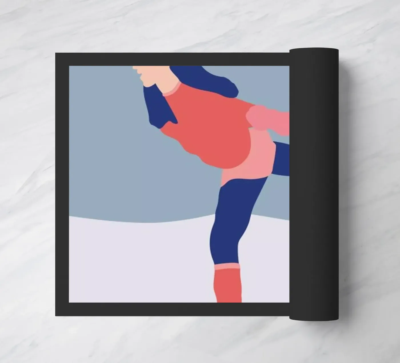 Eisläuferin Fußmatte von XOXO Arte