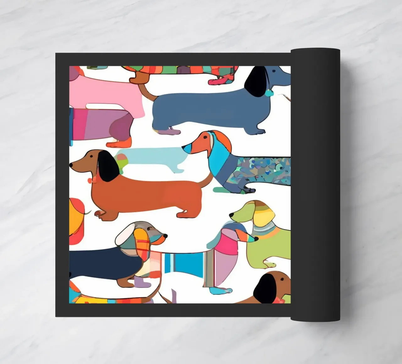 Dachshunds doormat by 83oranges
