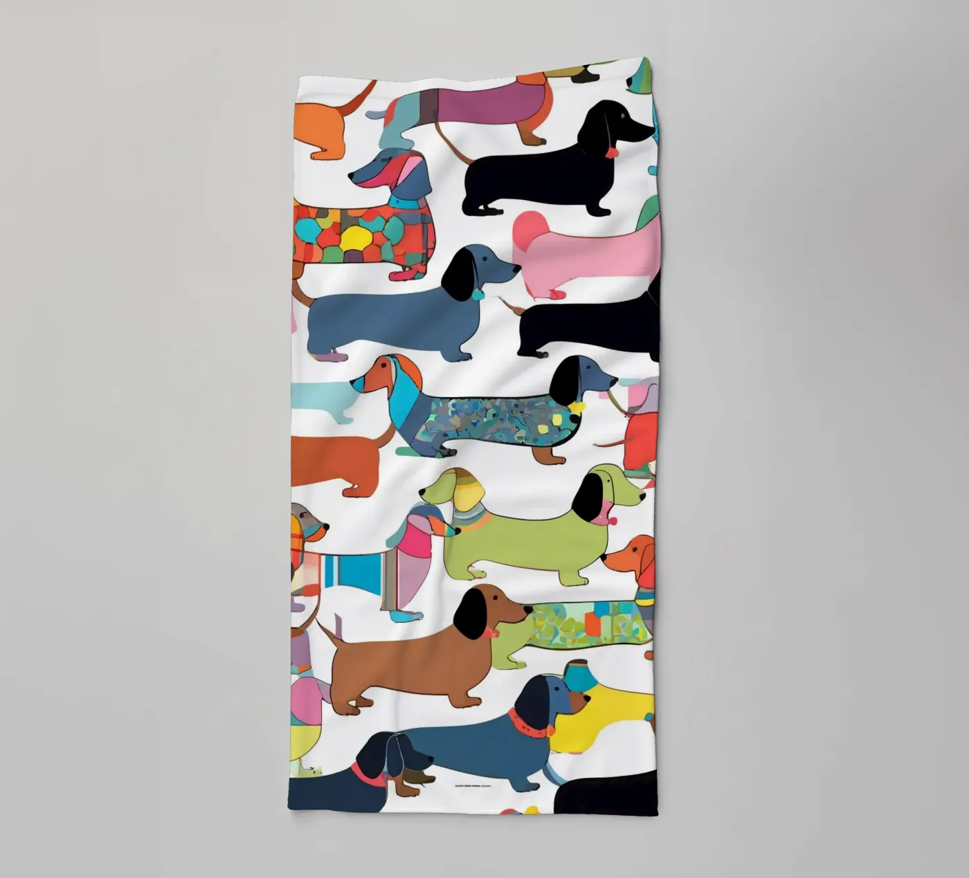 Teckels badhanddoek van 83oranges.com