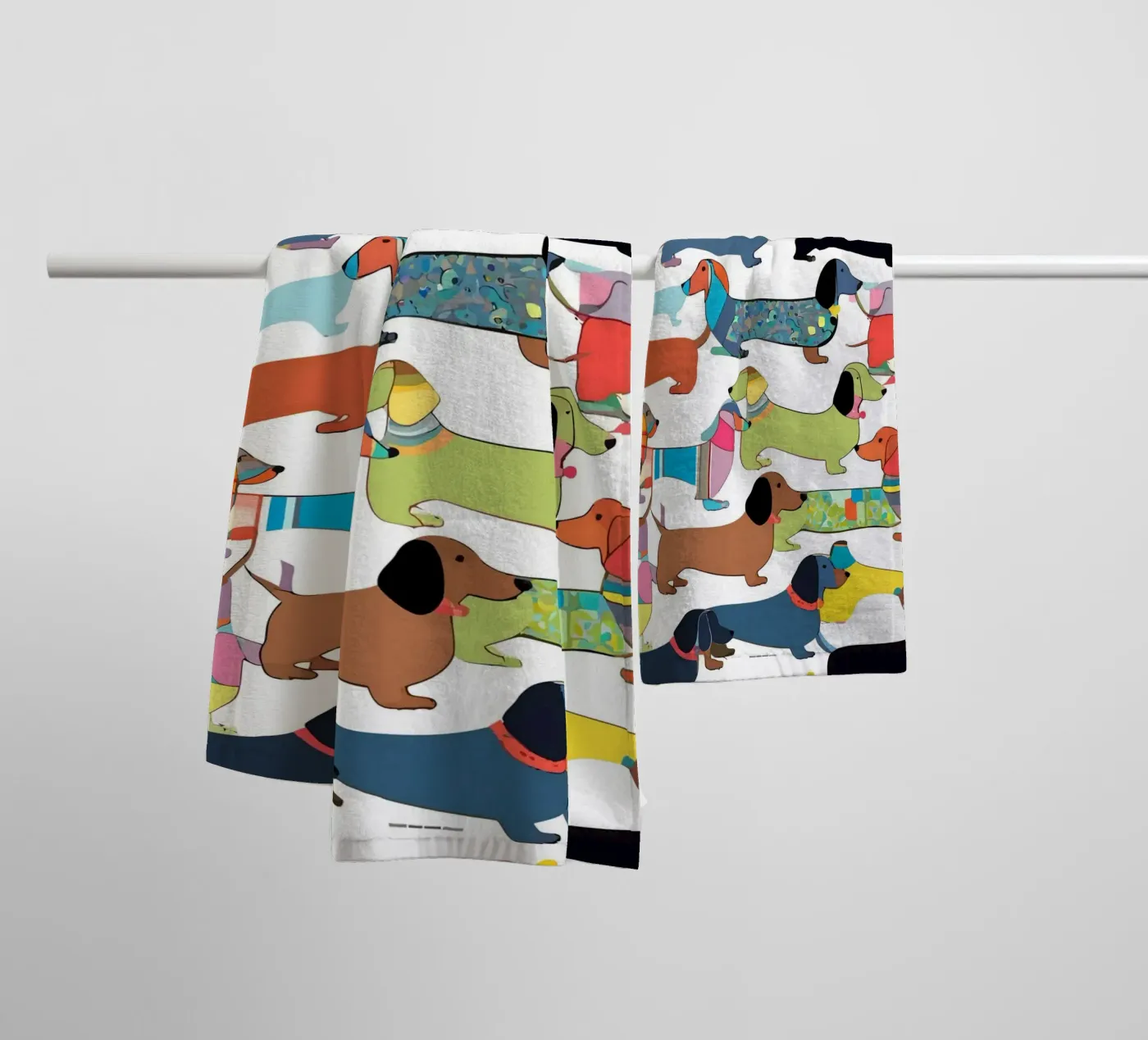 Teckels badhanddoek van 83oranges.com