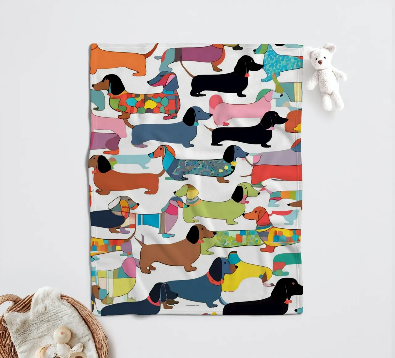 Teckels fleecedeken van 83oranges.com