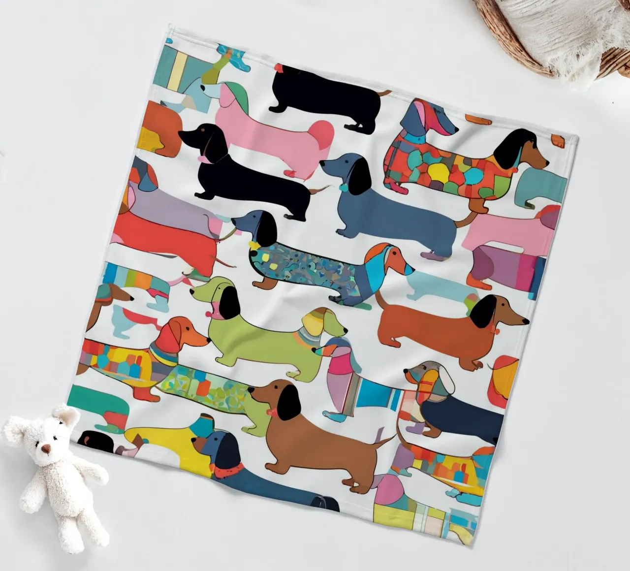 Teckels fleecedeken van 83oranges.com