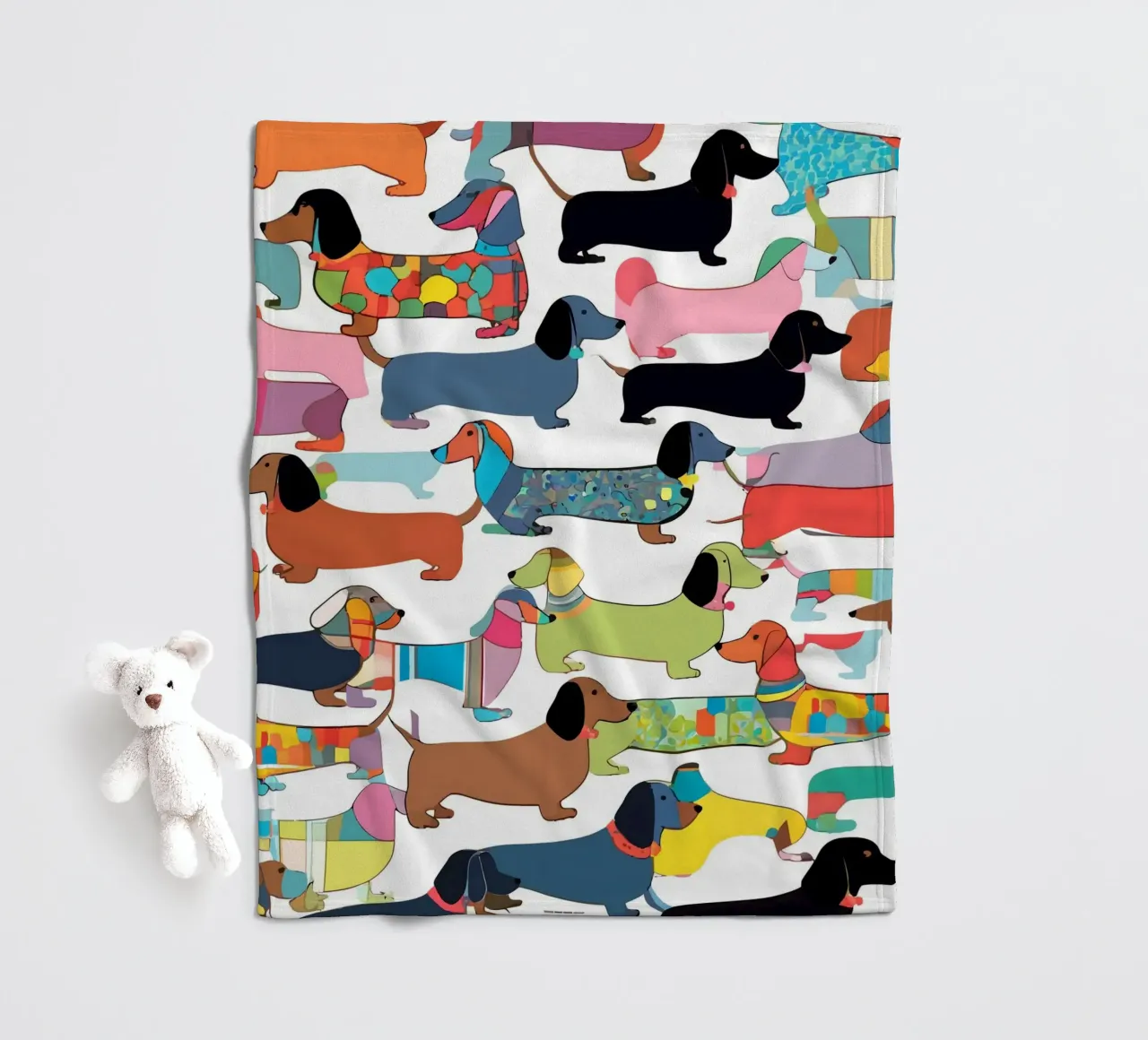 Teckels fleecedeken van 83oranges.com