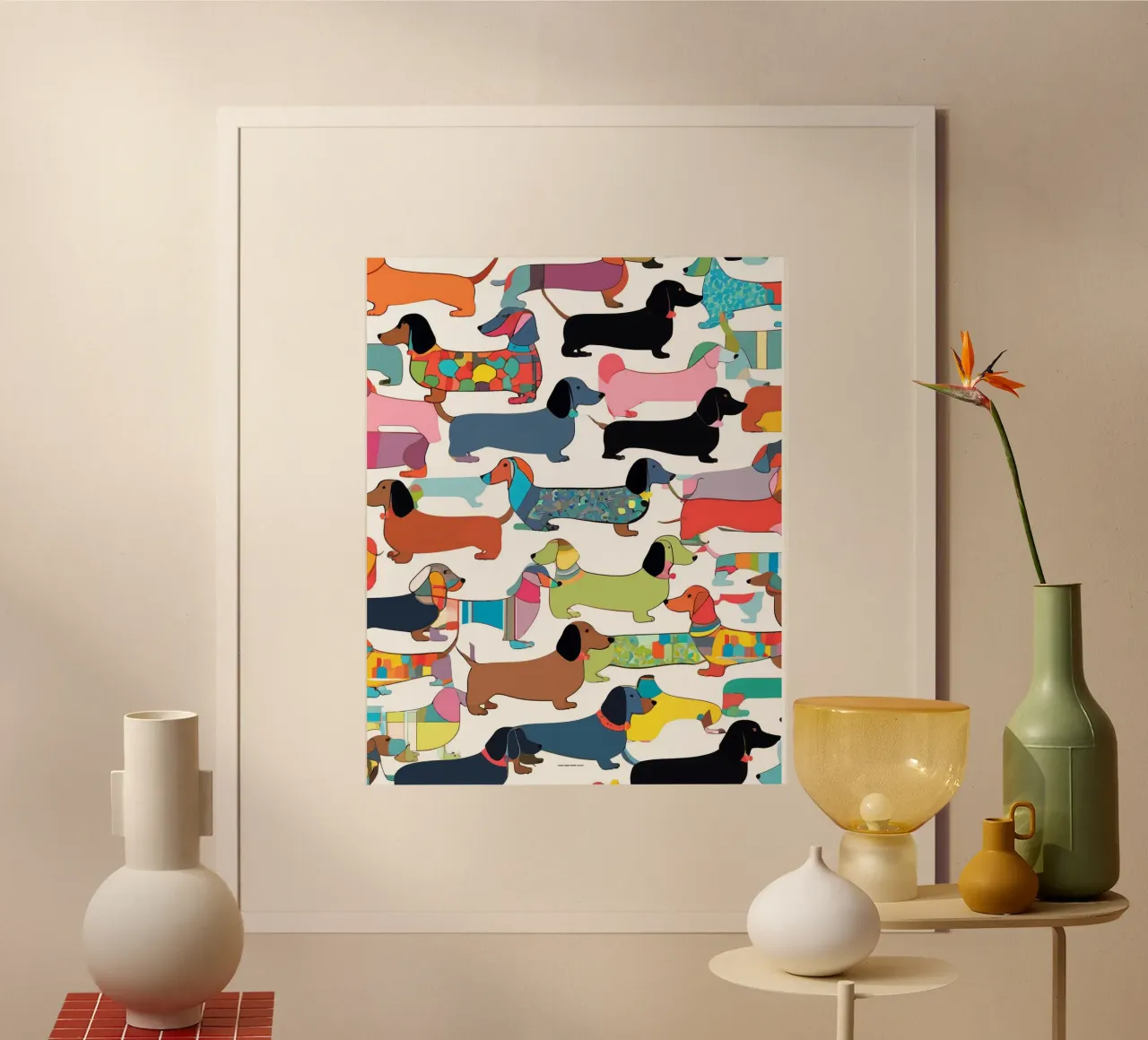 Teckels poster van 83oranges.com