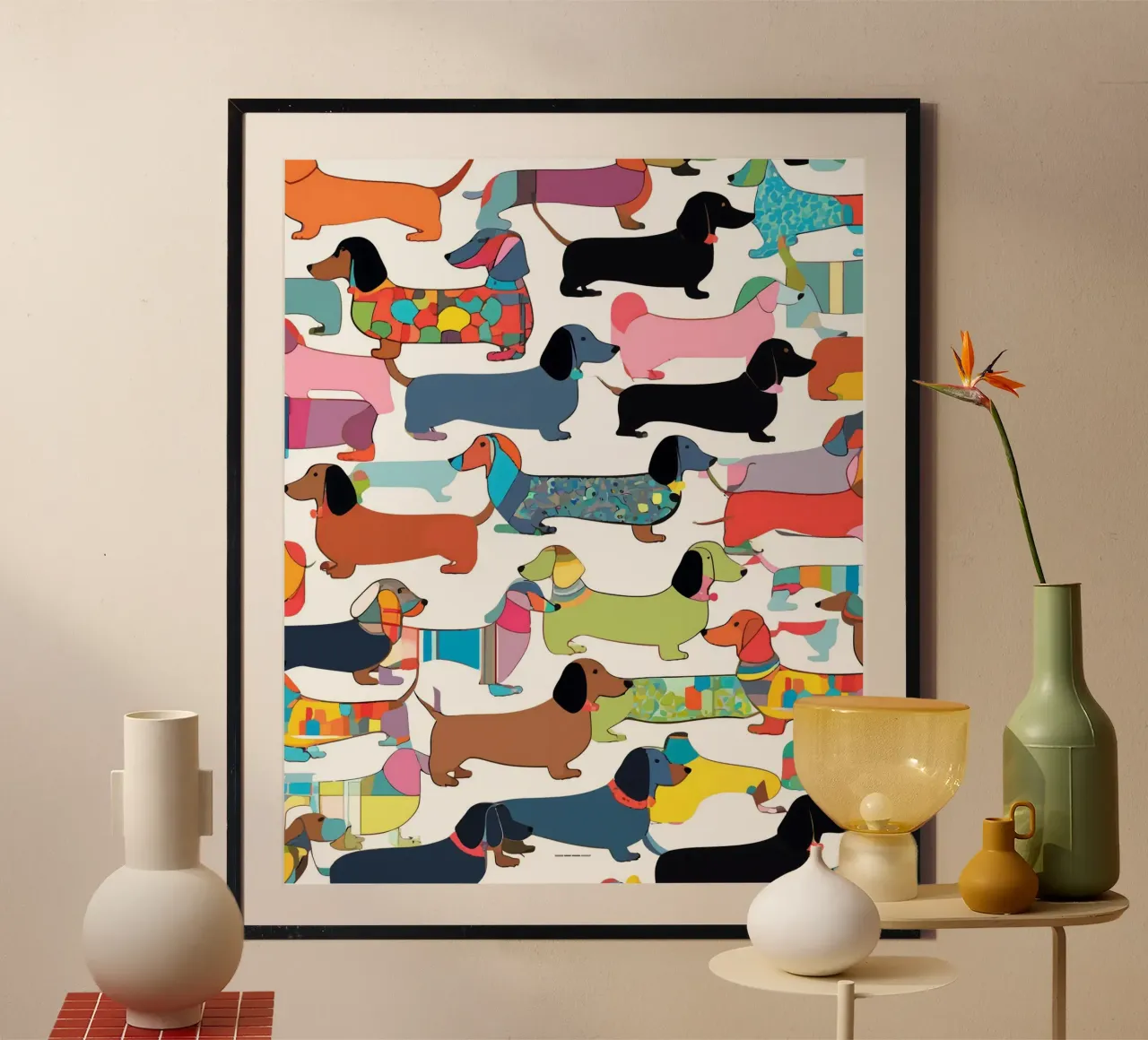 Teckels poster van 83oranges.com