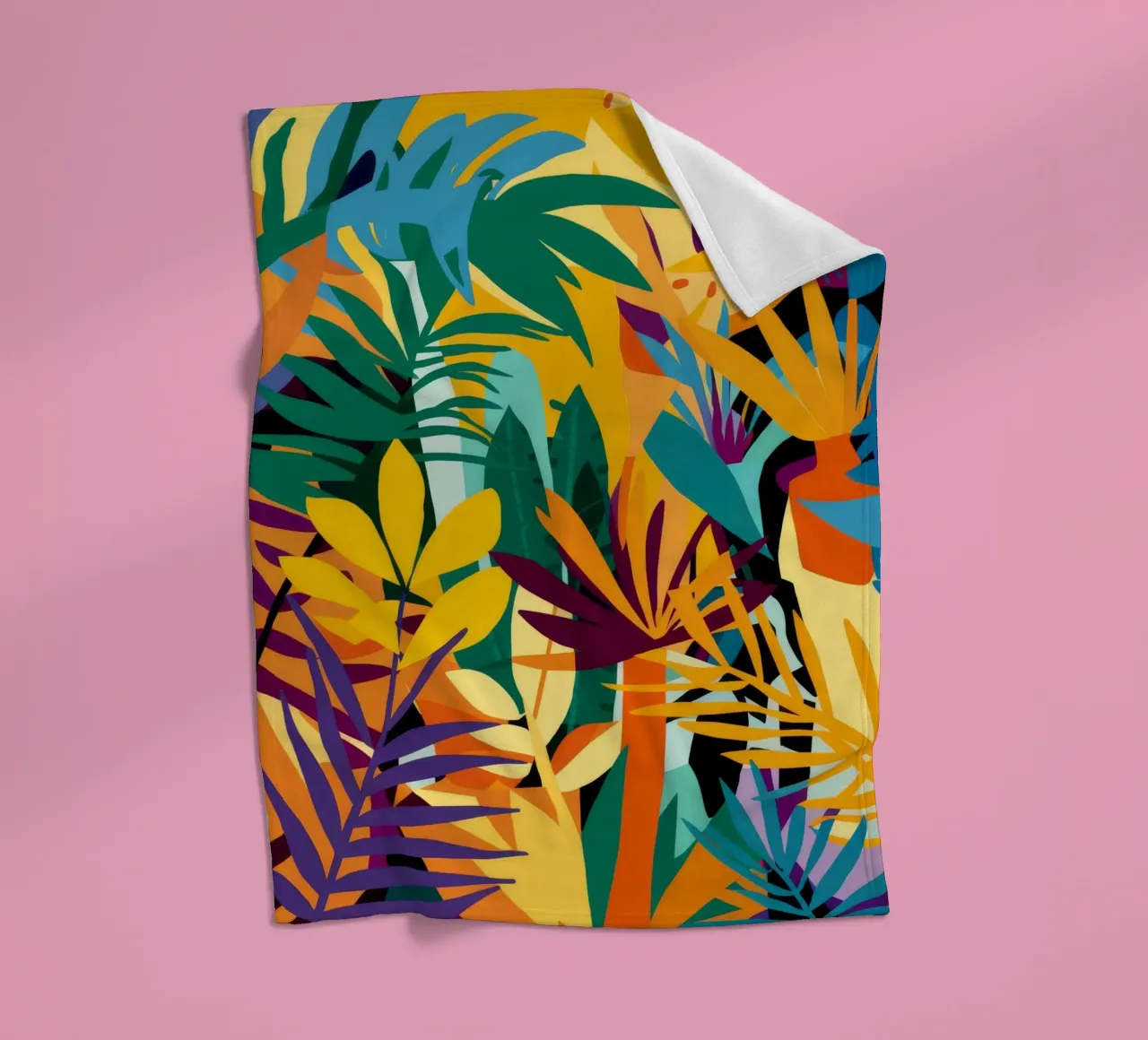 Haze tropicale d'oro coperta in pile da Dawn Light