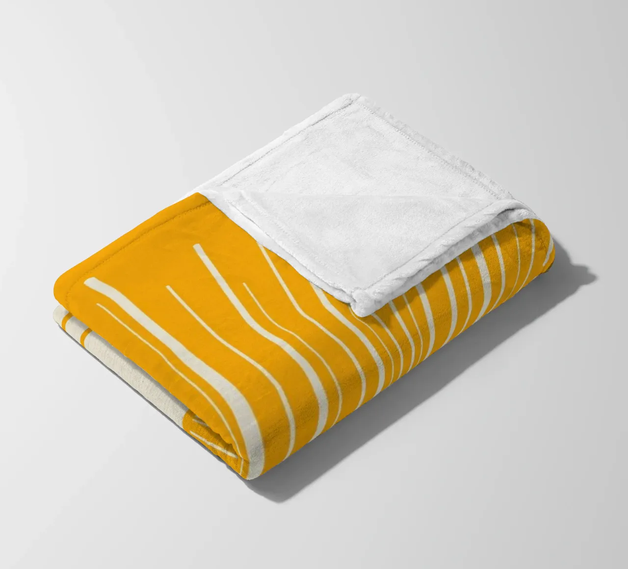 Amarillo Mid Century Summer Sunset manta de franela de EDMPROJECT