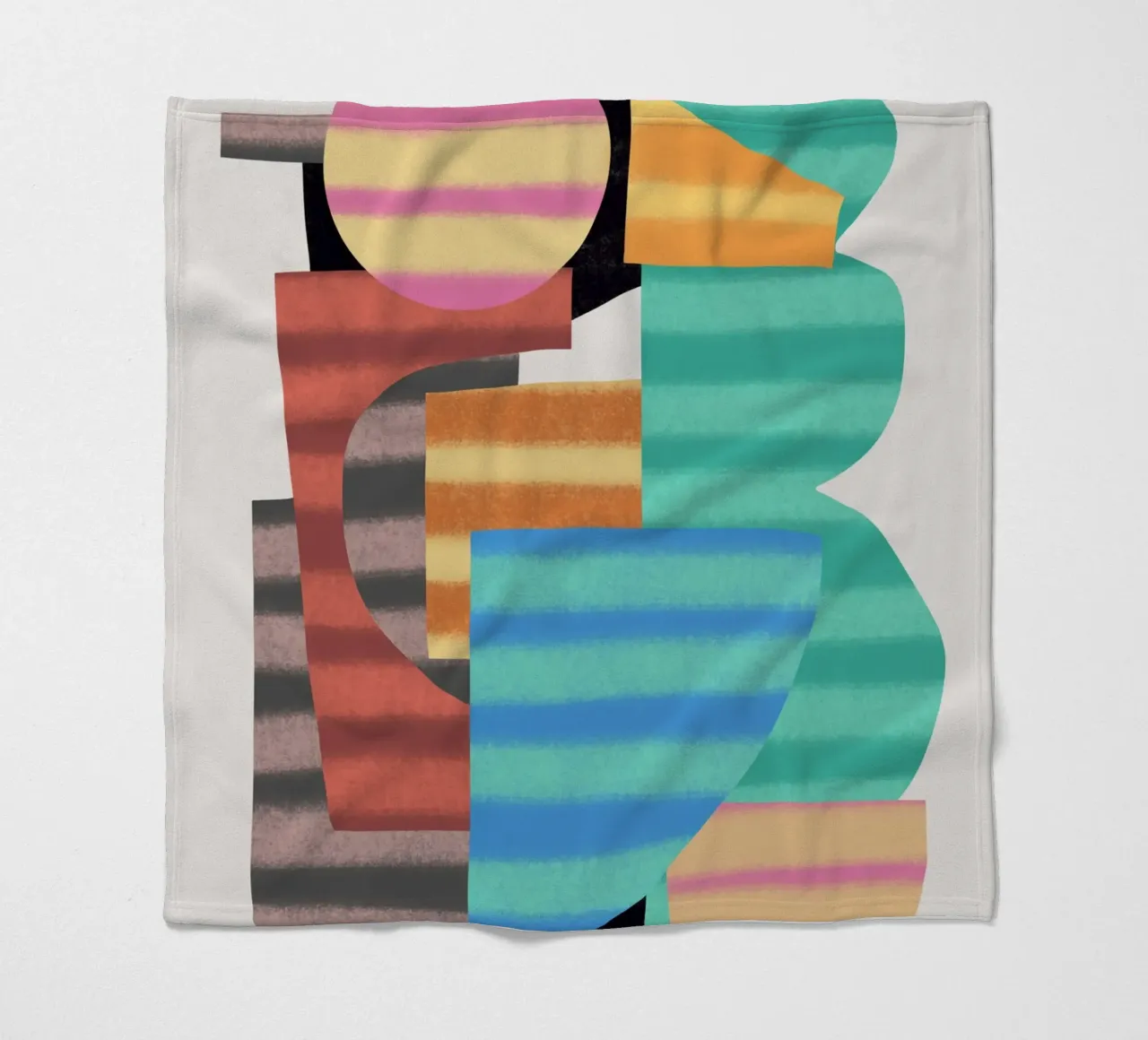Composizione di forme giocose 8 coperta in pile da Little Dean