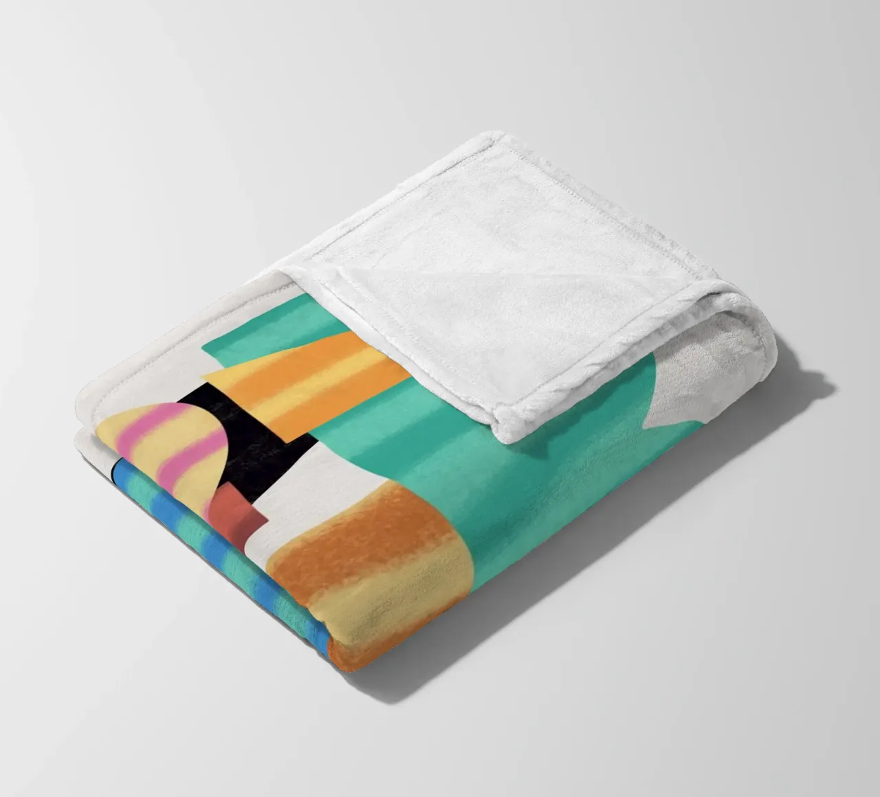 Composizione di forme giocose 8 coperta in pile da Little Dean
