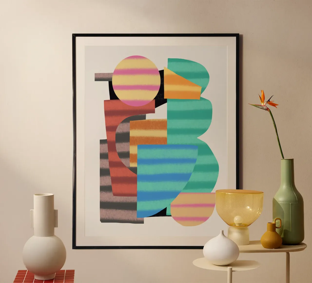 Verspielte Formen Zusammenstellung 8 Poster von Little Dean