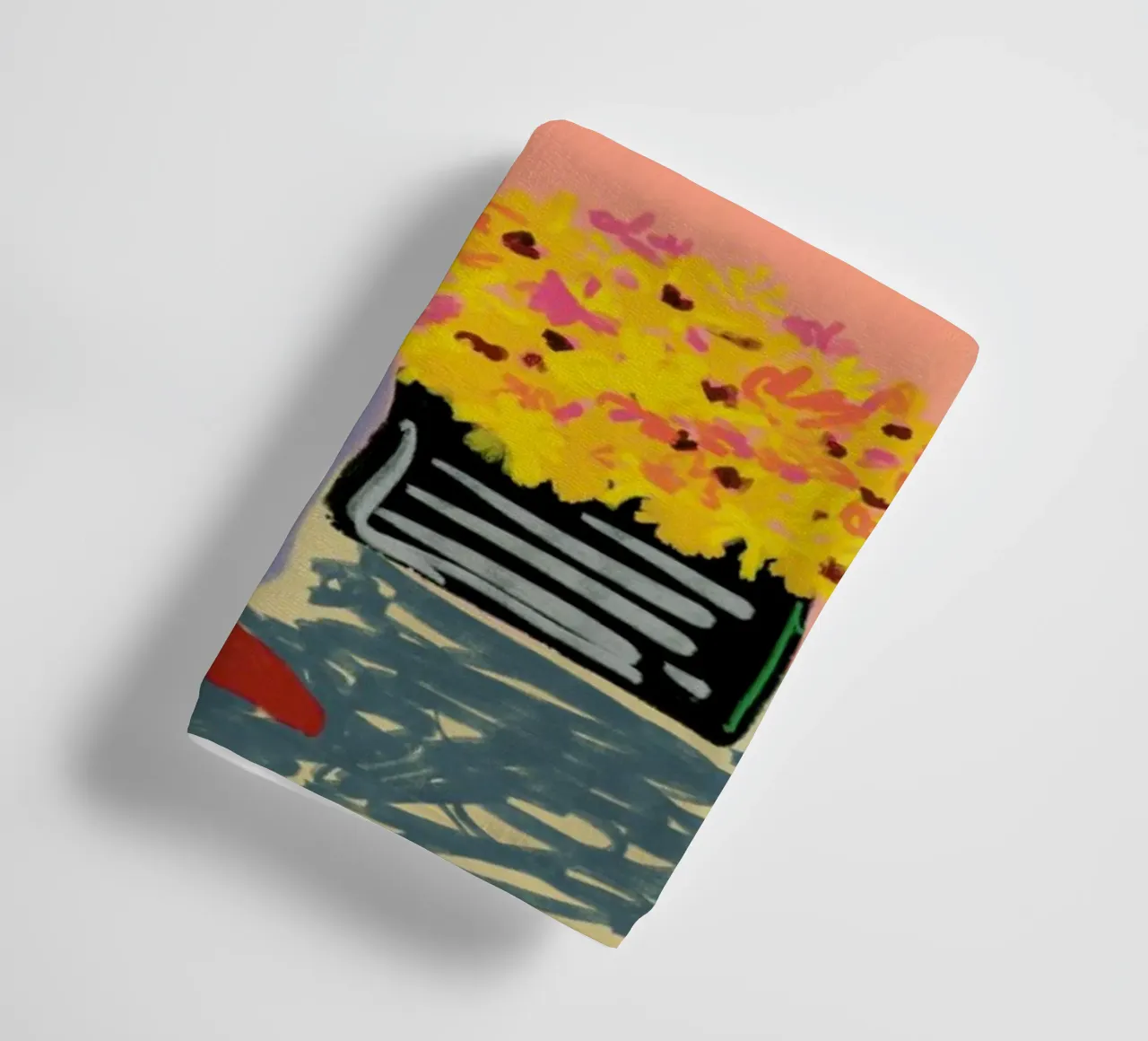 Flower Shopping towel by Sandra Poliakov