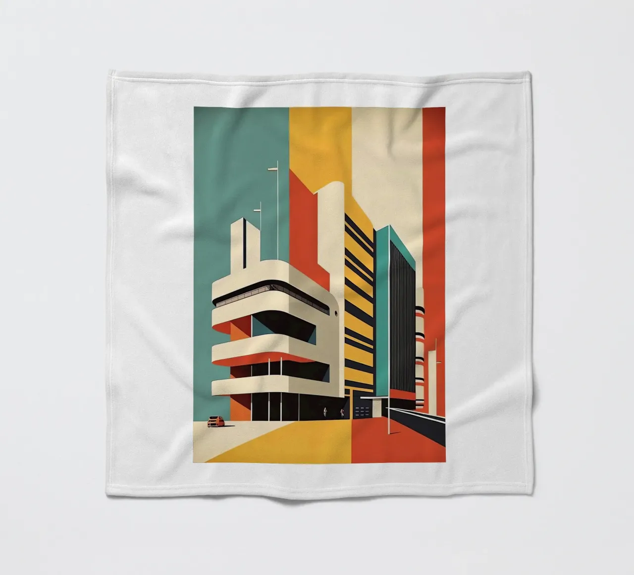 Bauhaus fleece blanket by Brooke
