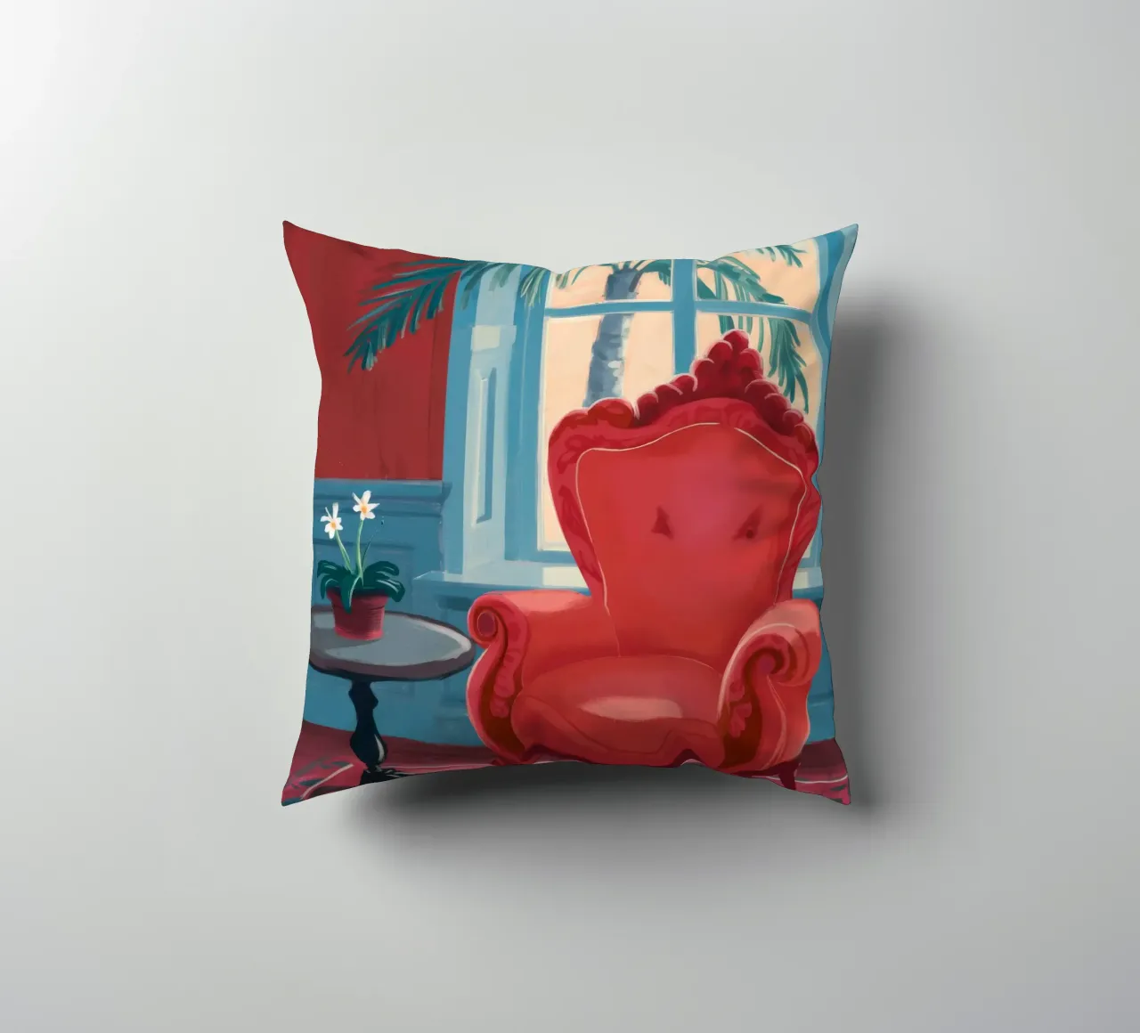 Velluto Wingback Solitude cuscino da Pan Denim