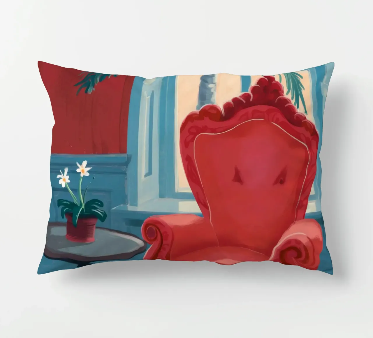 Velluto Wingback Solitude cuscino da Pan Denim