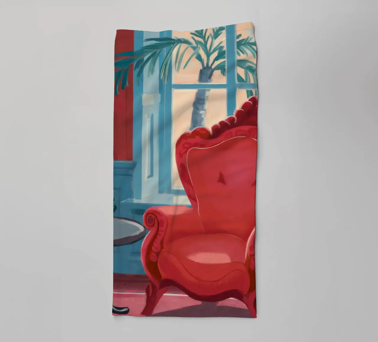 Velluto Wingback Solitude asciugamano da bagno da Pan Denim