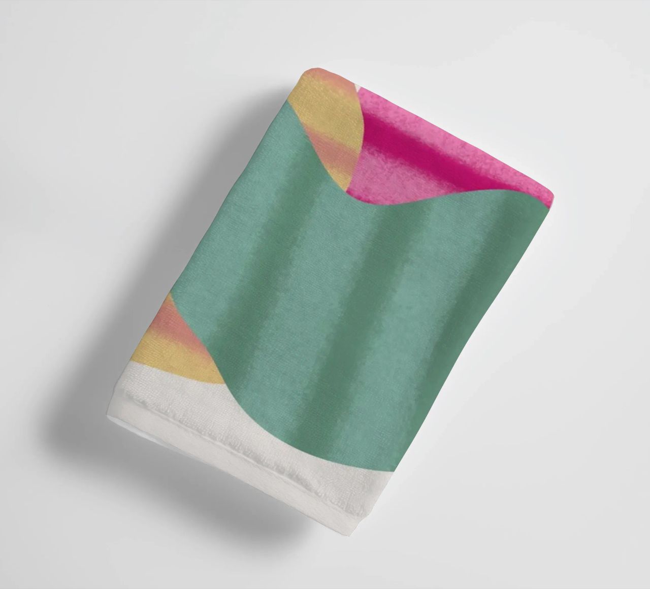Playful shapes composition 9 towel by Little Dean