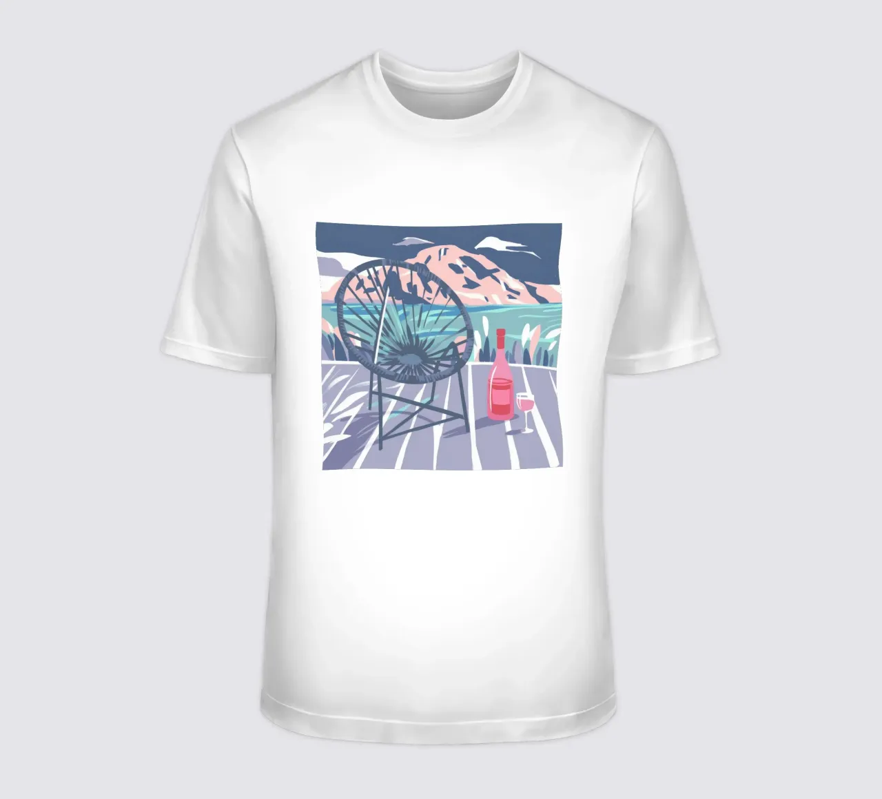 Terrazza sul mare Solitudine t-shirt da Dawn Light