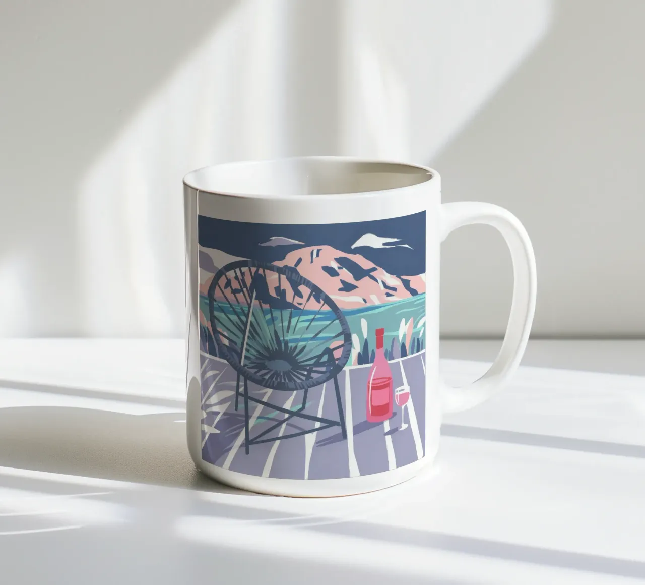 Terrazza sul mare Solitudine tazza in ceramica da Dawn Light