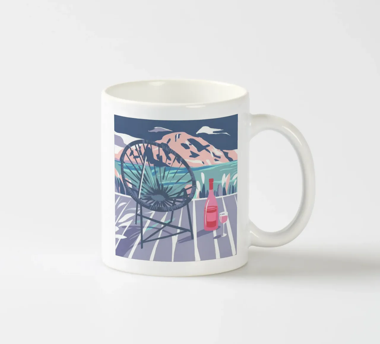 Terrazza sul mare Solitudine tazza in ceramica da Dawn Light