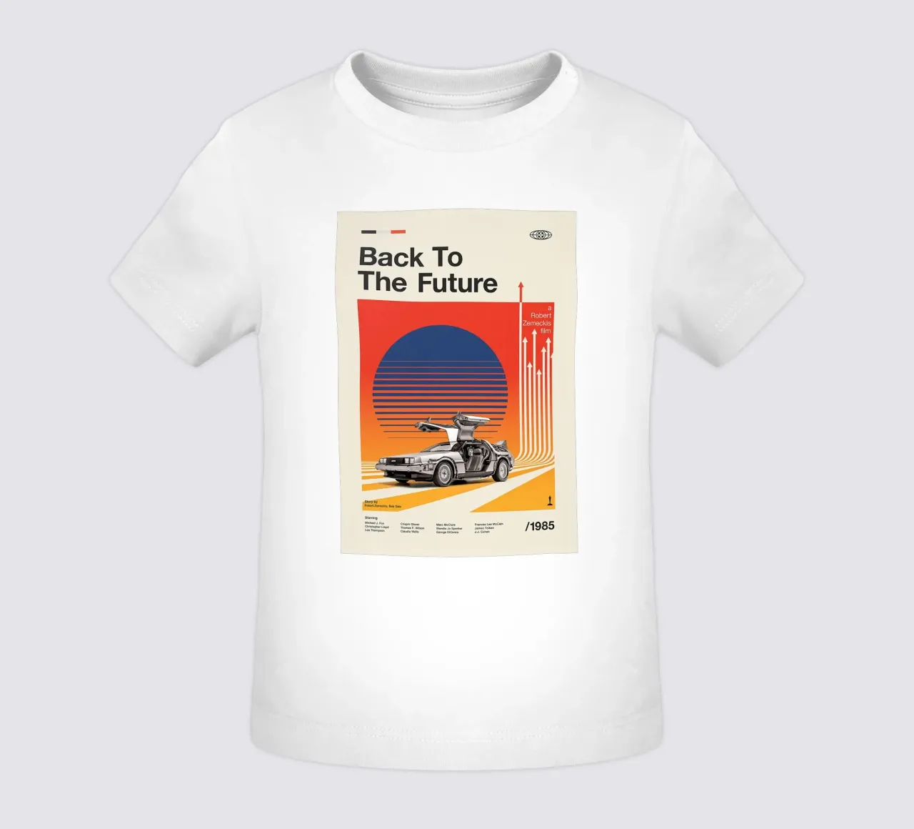 Vintage Back To The Future baby t-shirt by yurdom
