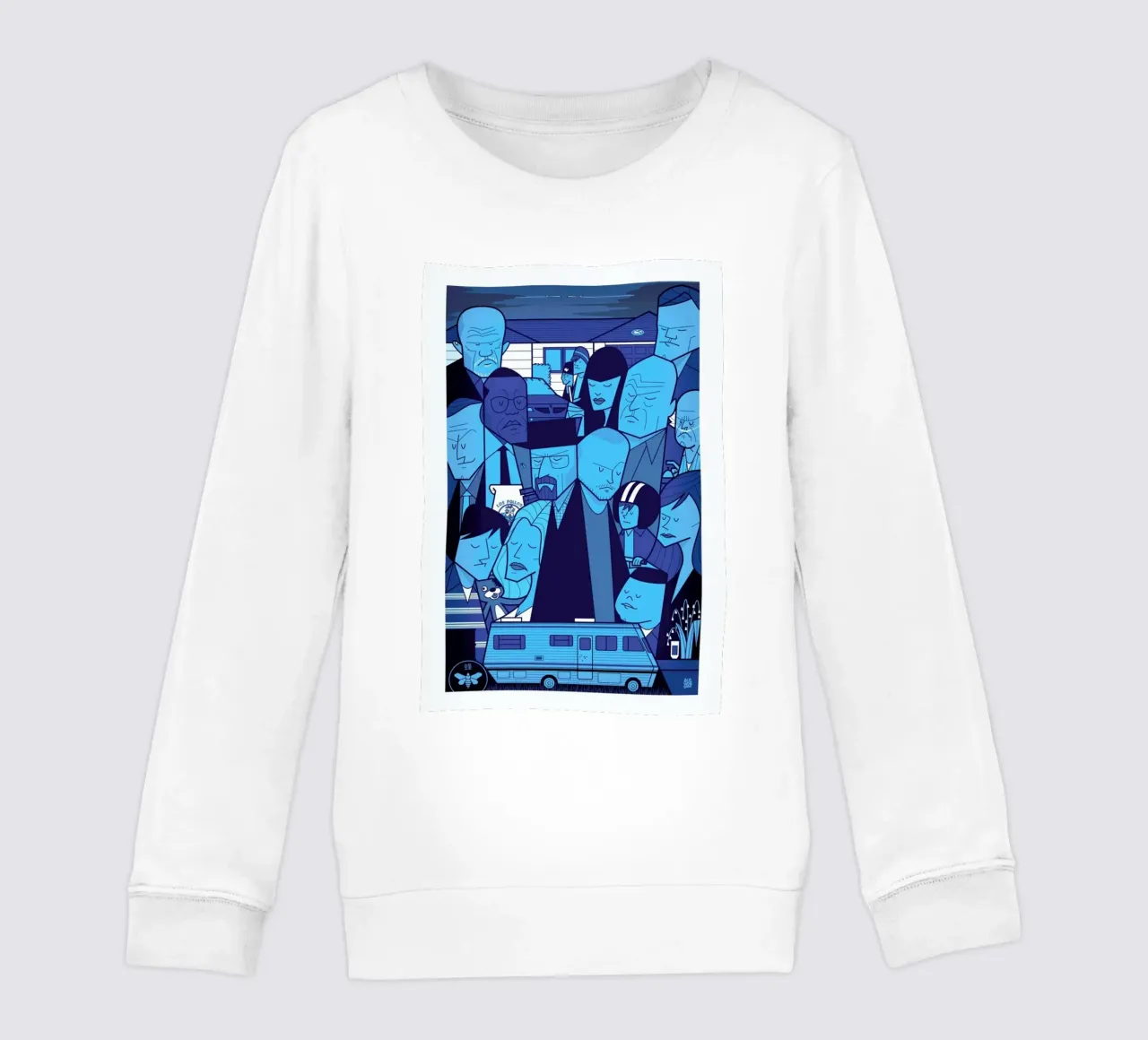 I'm the one who knocks - blue version felpa bambino da Ale Giorgini