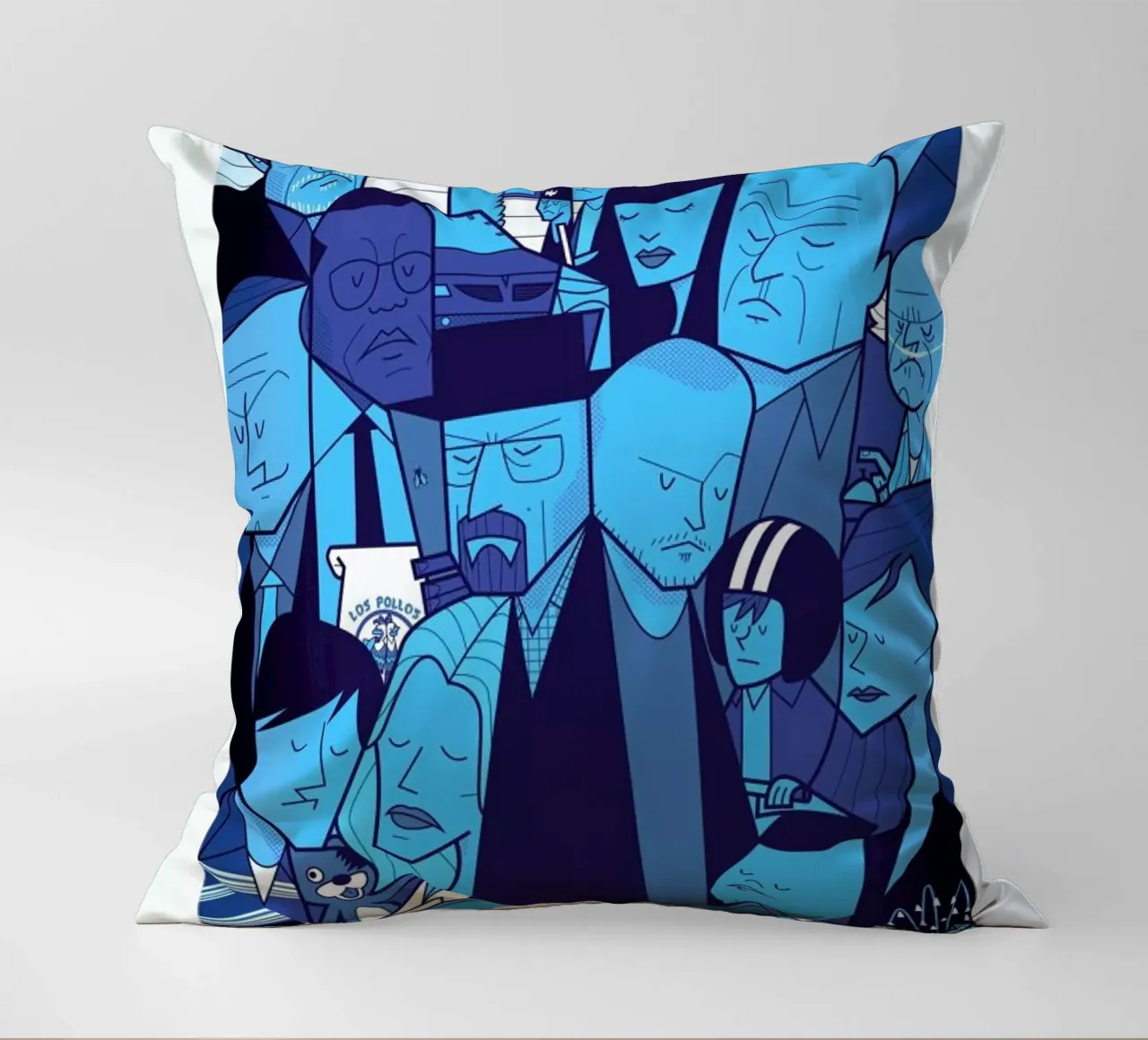 I'm the one who knocks - blue version cuscino da Ale Giorgini