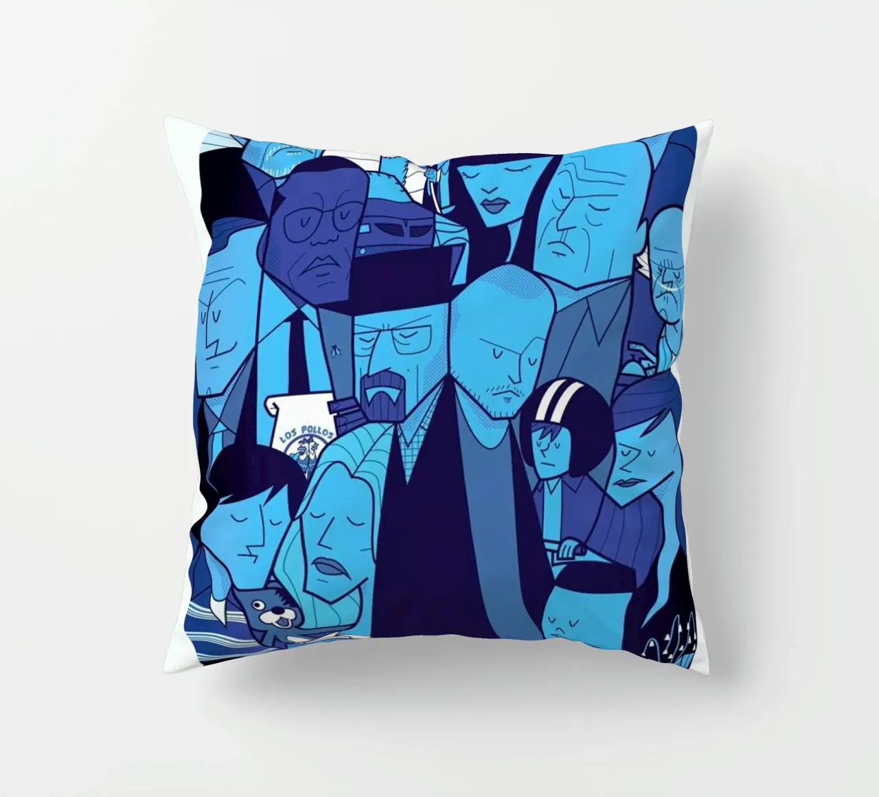 I'm the one who knocks - blue version cuscino da Ale Giorgini