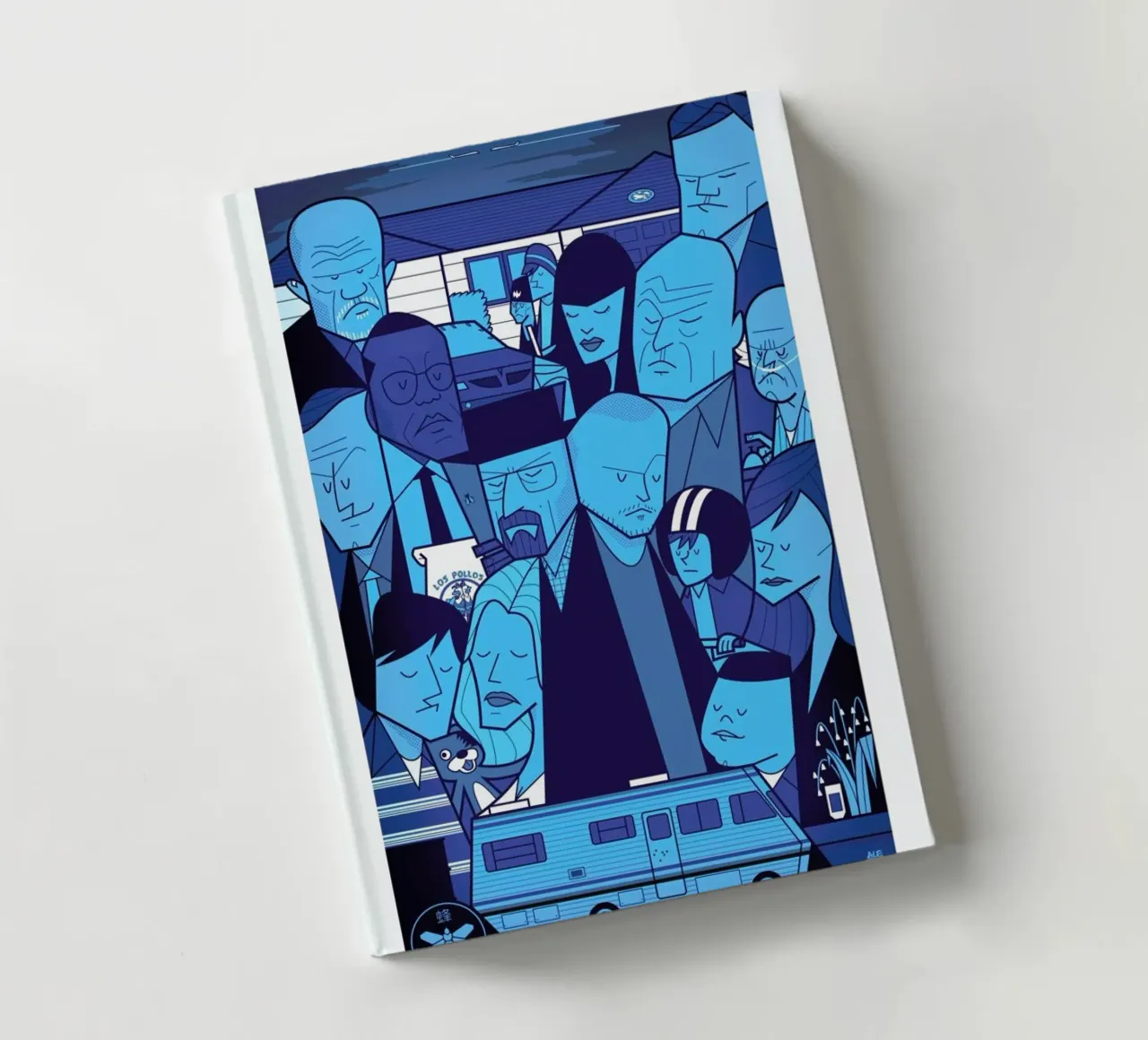 I'm the one who knocks - blue version notebook by Ale Giorgini