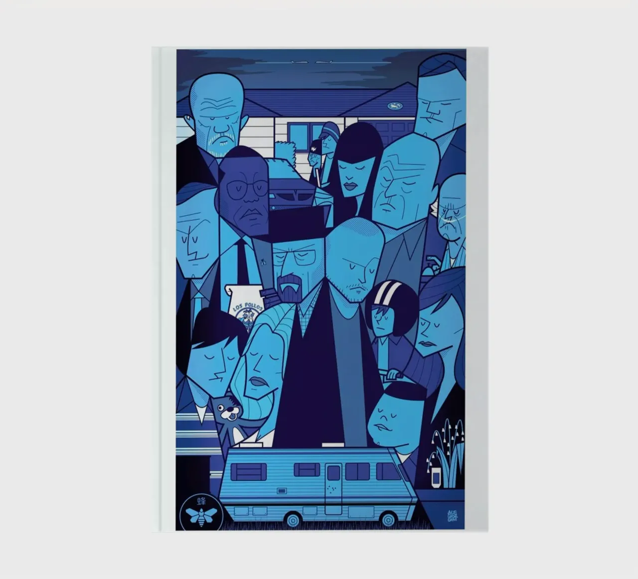 I'm the one who knocks - blue version notebook by Ale Giorgini