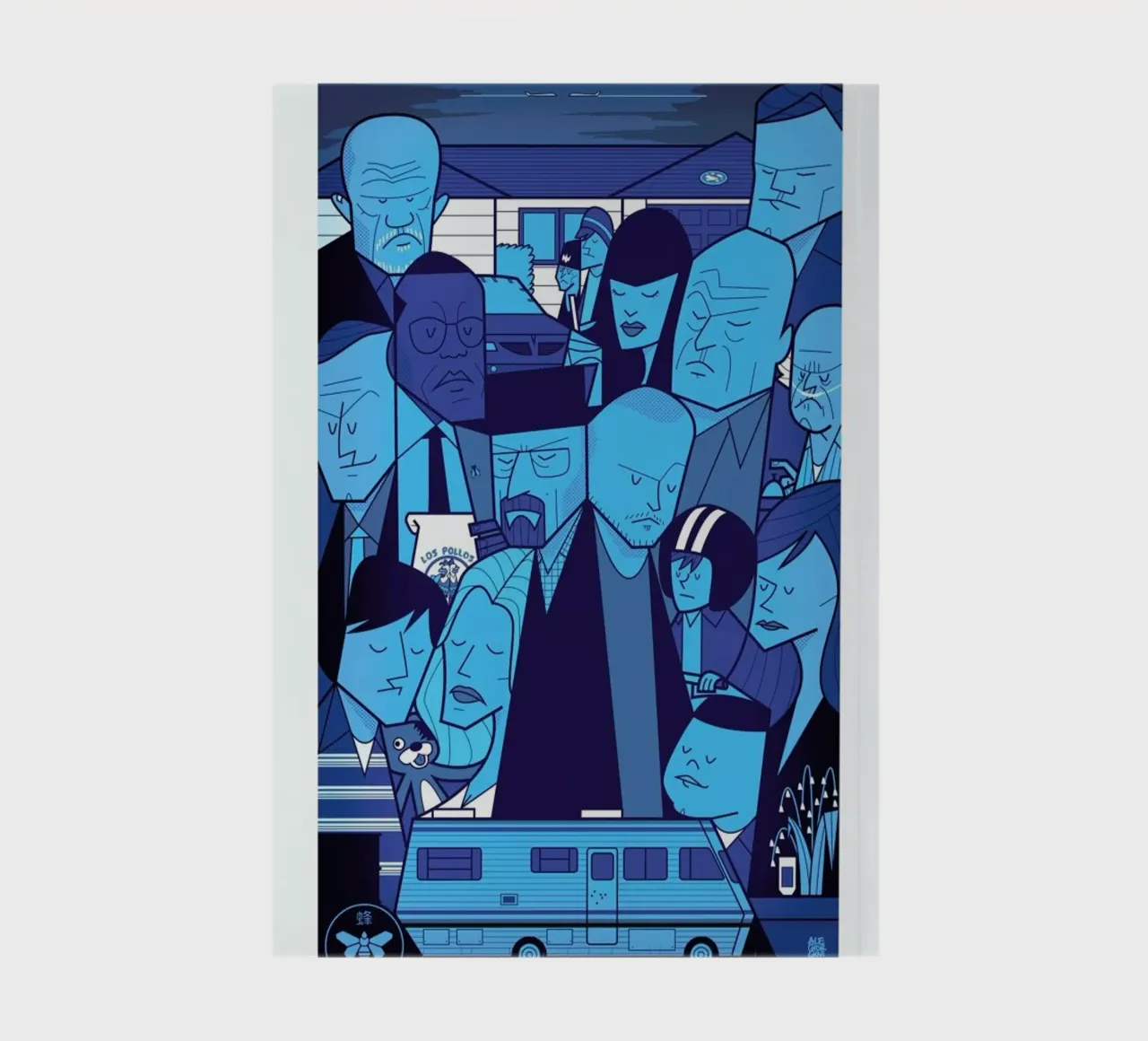 I'm the one who knocks - blue version notebook by Ale Giorgini