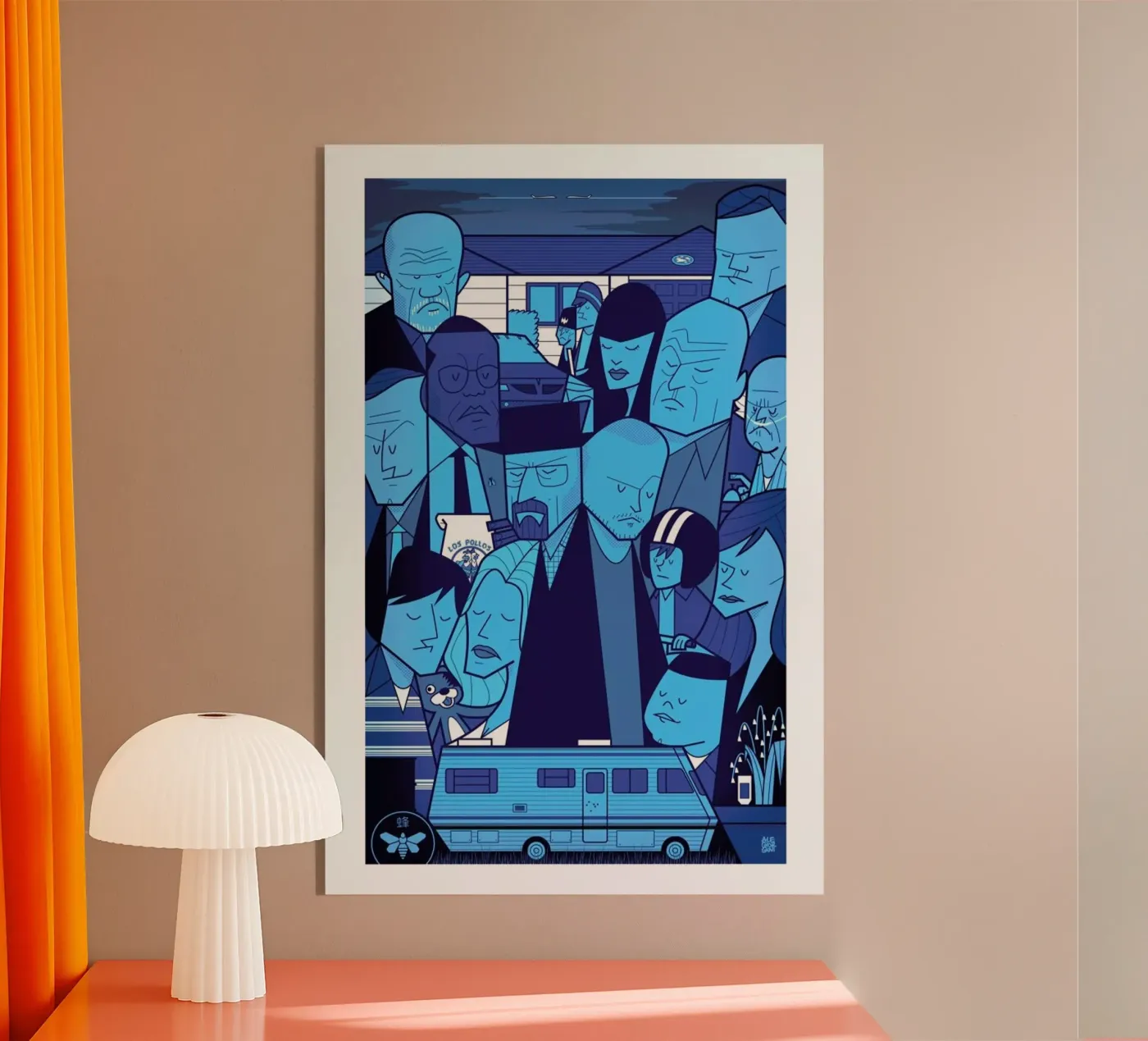 I'm the one who knocks - blue version plexiglass da Ale Giorgini