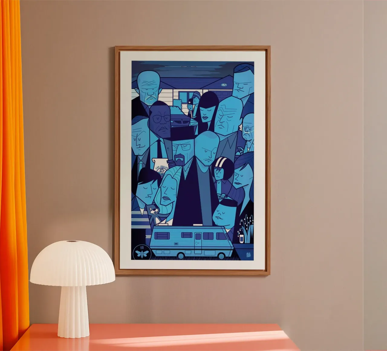 I'm the one who knocks - blue version alluminio dibond da Ale Giorgini