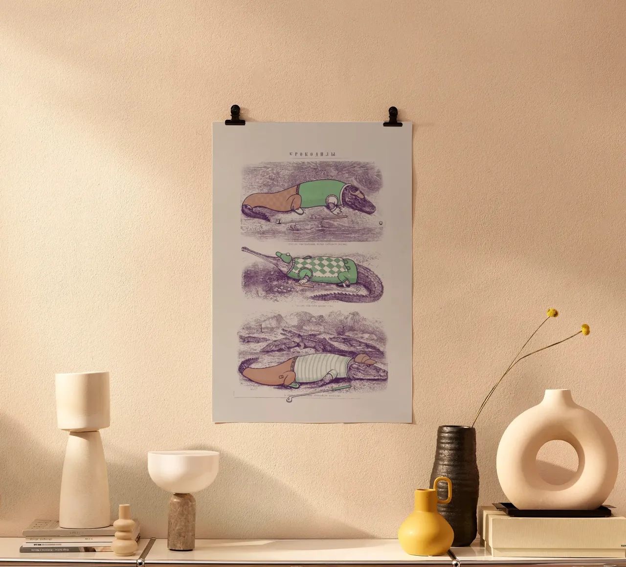 Golf Buddies poster con telaio in plastica da Jacques Maes