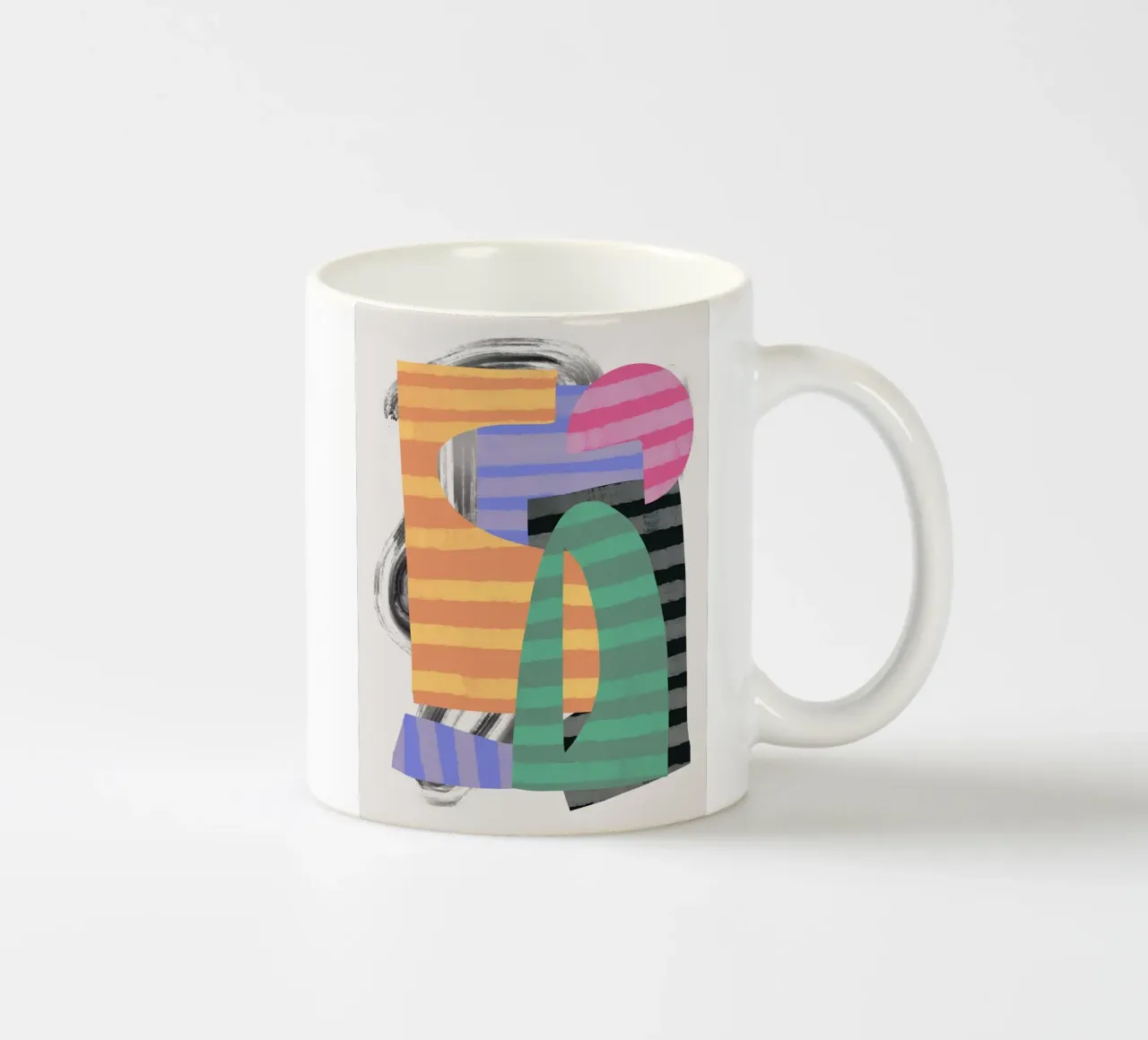 Composizione di forme giocose 10 tazza in ceramica da Little Dean