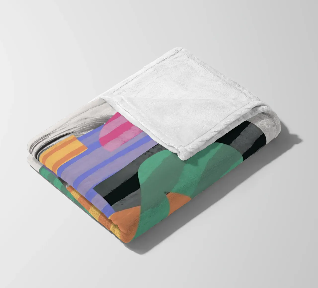 Composizione di forme giocose 10 coperta in pile da Little Dean